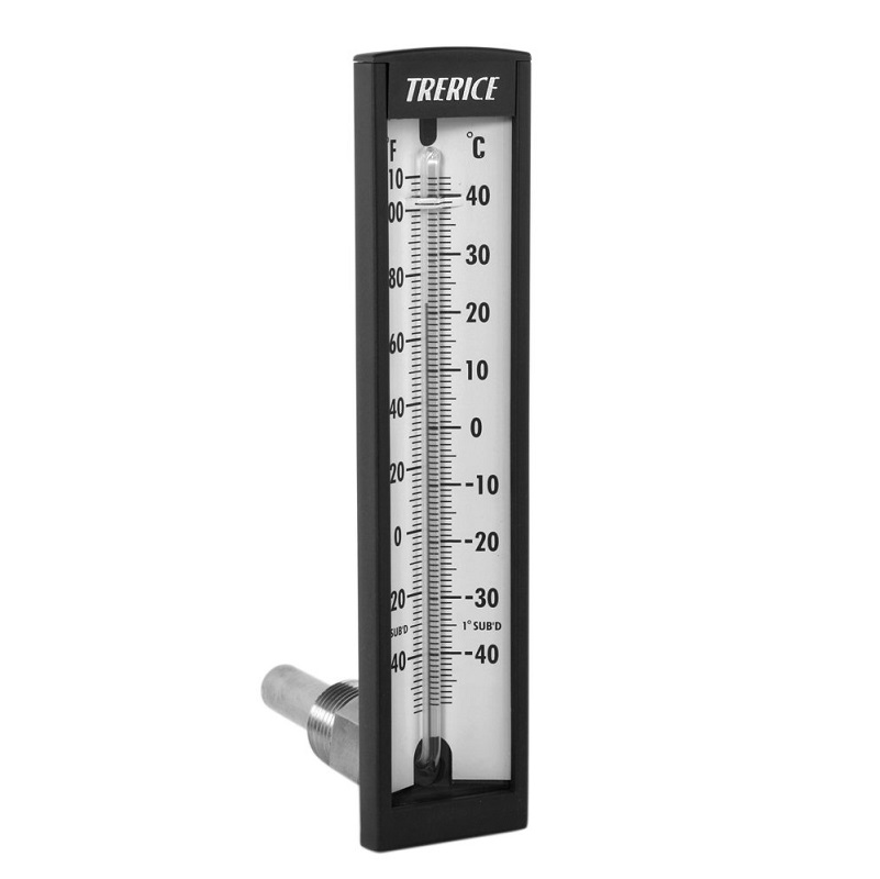 Thermometer 30° to 240°F Angle 2" Aluminum Stem Valox Case
